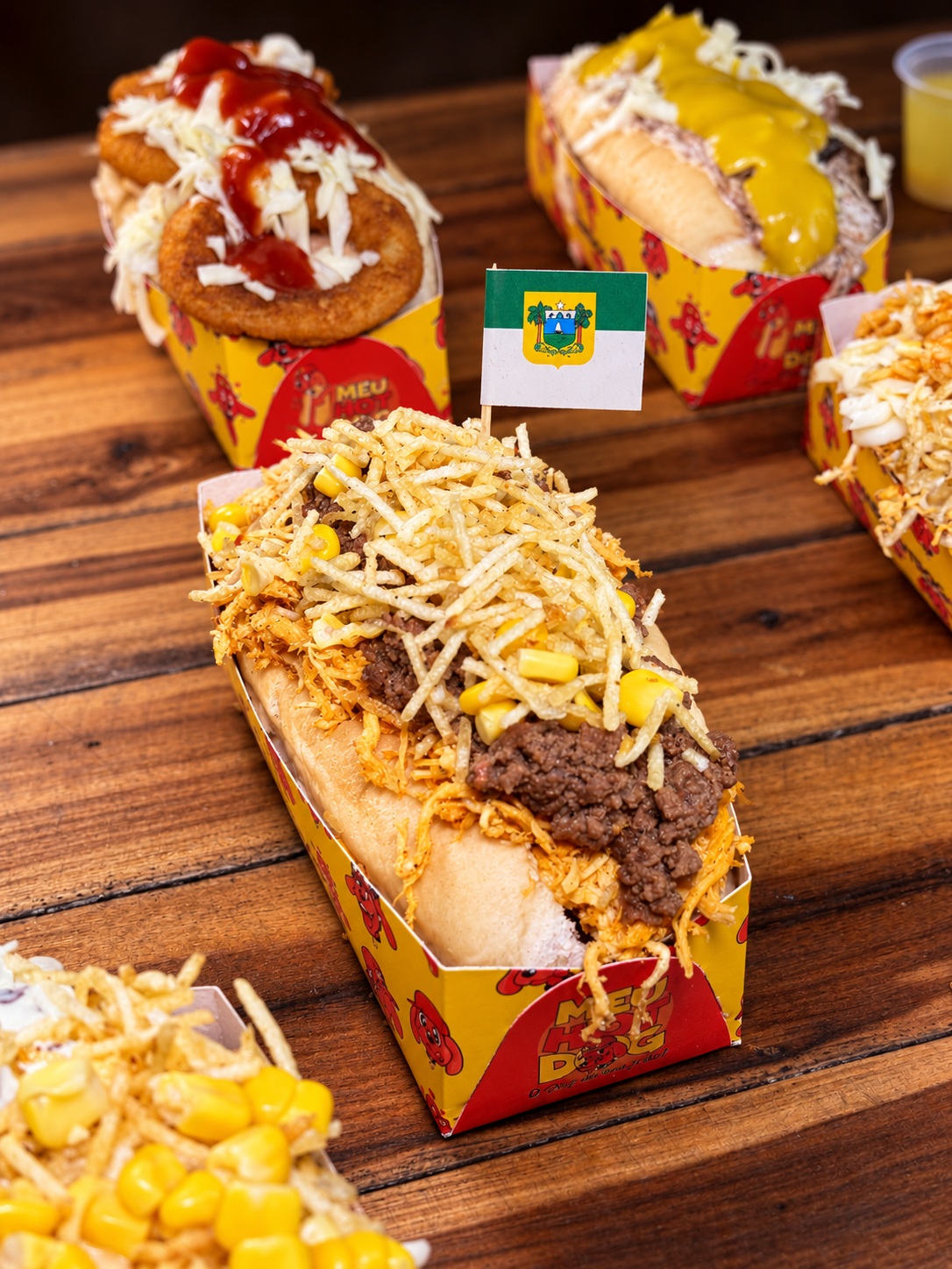 Cachorro-quente inspirado nos sabores dos estados brasileiros